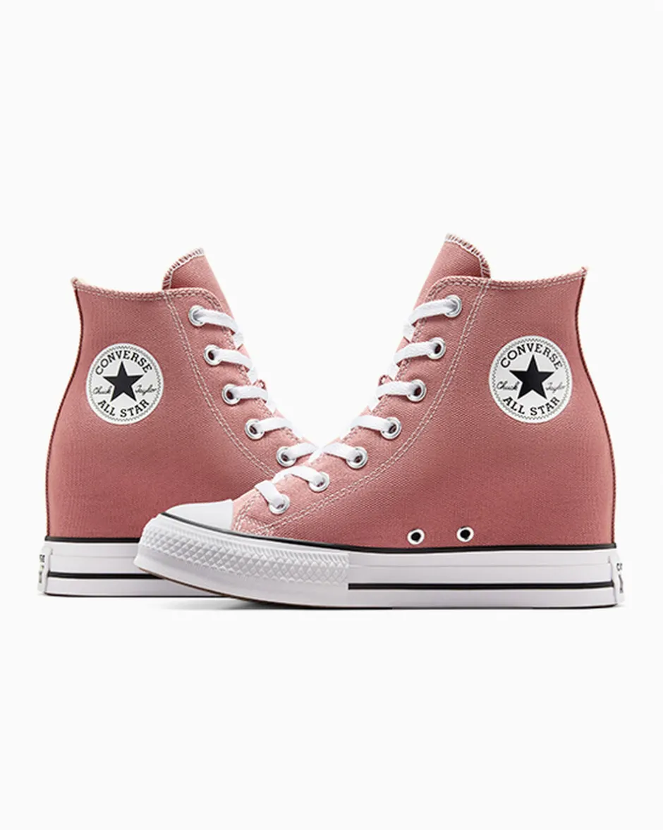 Converse Modelli Alti|Modelli Bassi<Chuck Taylor All Star Wedge Platform red