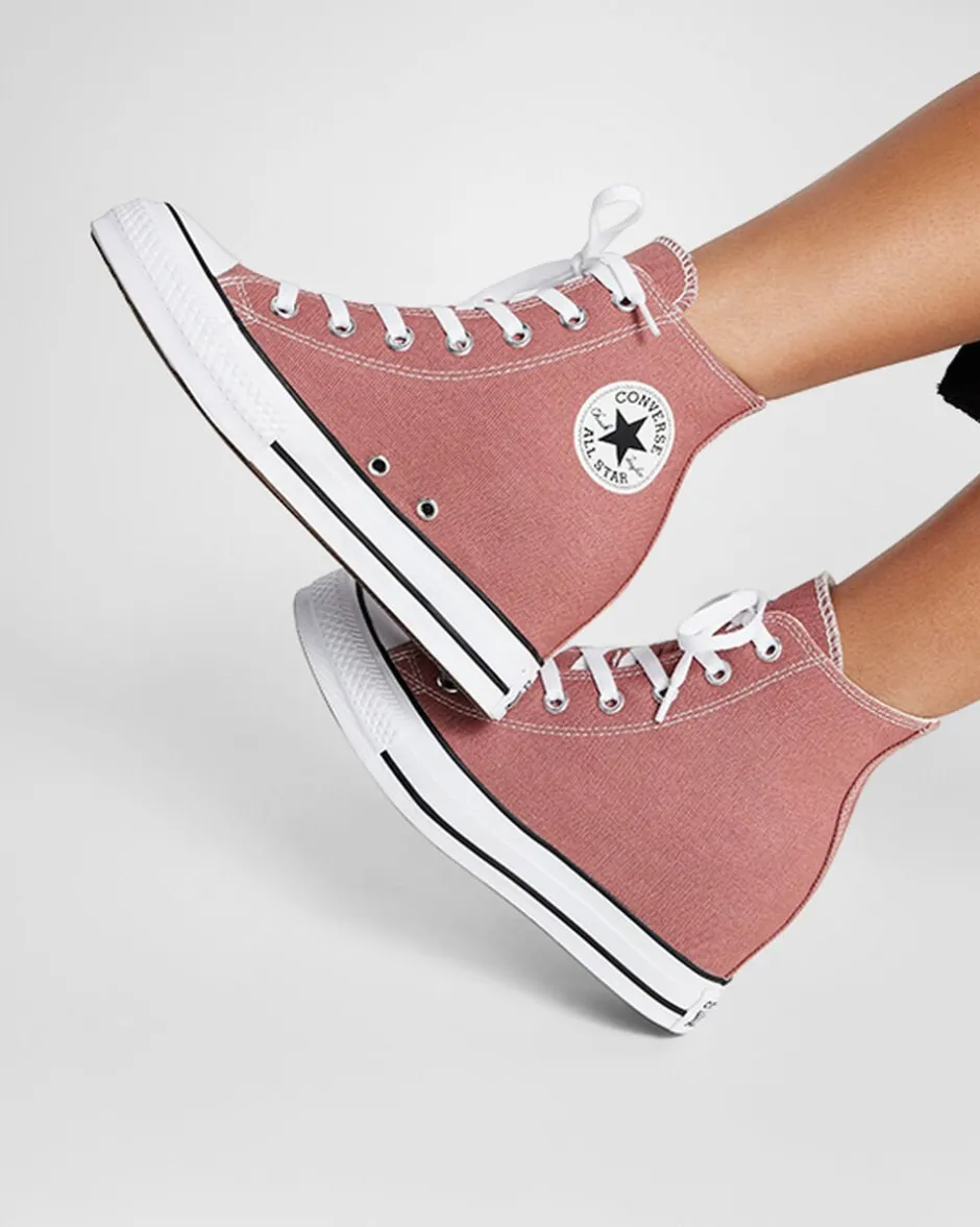 Converse Modelli Alti|Modelli Bassi<Chuck Taylor All Star Wedge Platform red