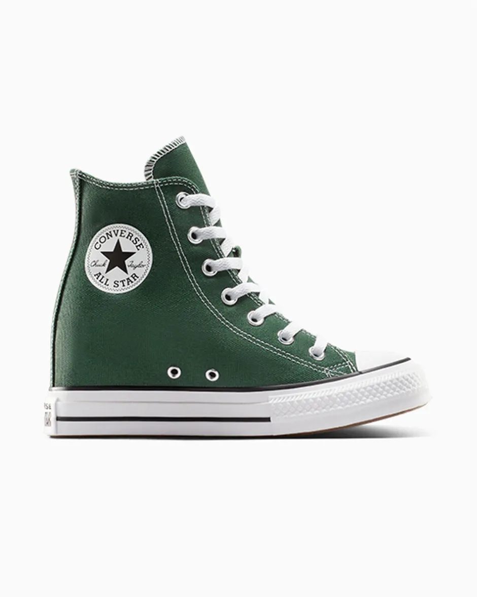 Converse Modelli Alti|Modelli Con Platform<Chuck Taylor All Star Wedge Platform Verde invidia/Bianco/Nero