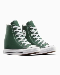 Converse Modelli Alti|Modelli Con Platform<Chuck Taylor All Star Wedge Platform Verde invidia/Bianco/Nero