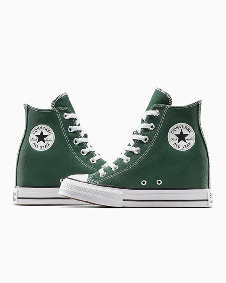 Converse Modelli Alti|Modelli Con Platform<Chuck Taylor All Star Wedge Platform Verde invidia/Bianco/Nero