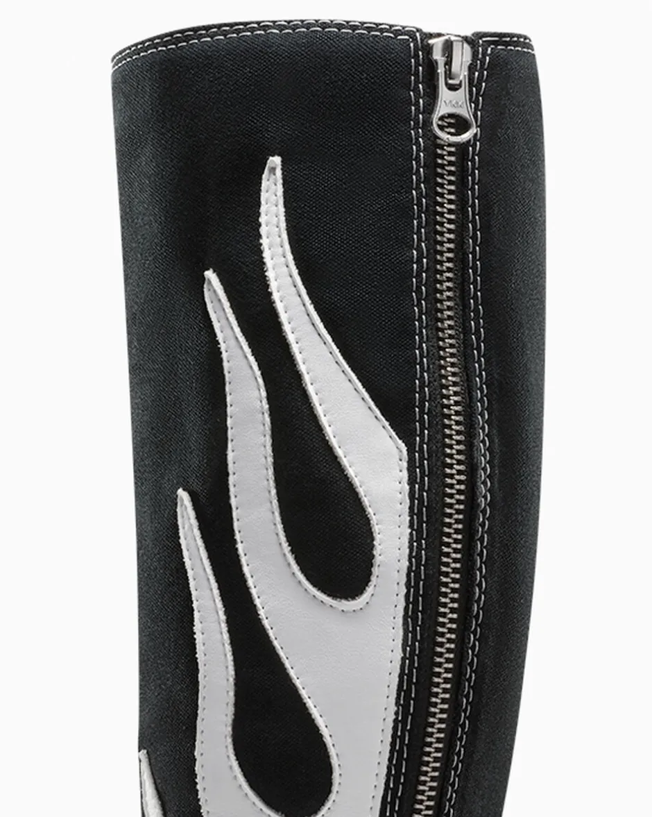 Converse Modelli Alti<Chuck Taylor All Star XXHi LTD White Flame Black White Flame