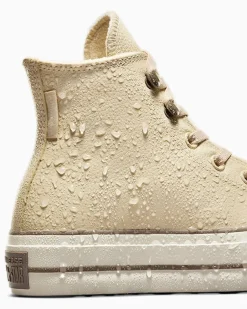 Converse Modelli Alti|Modelli Con Platform<Chuck Tayor All Star Lift Platform Weatherized Leather Miso Glaze/Tartufo/Egret