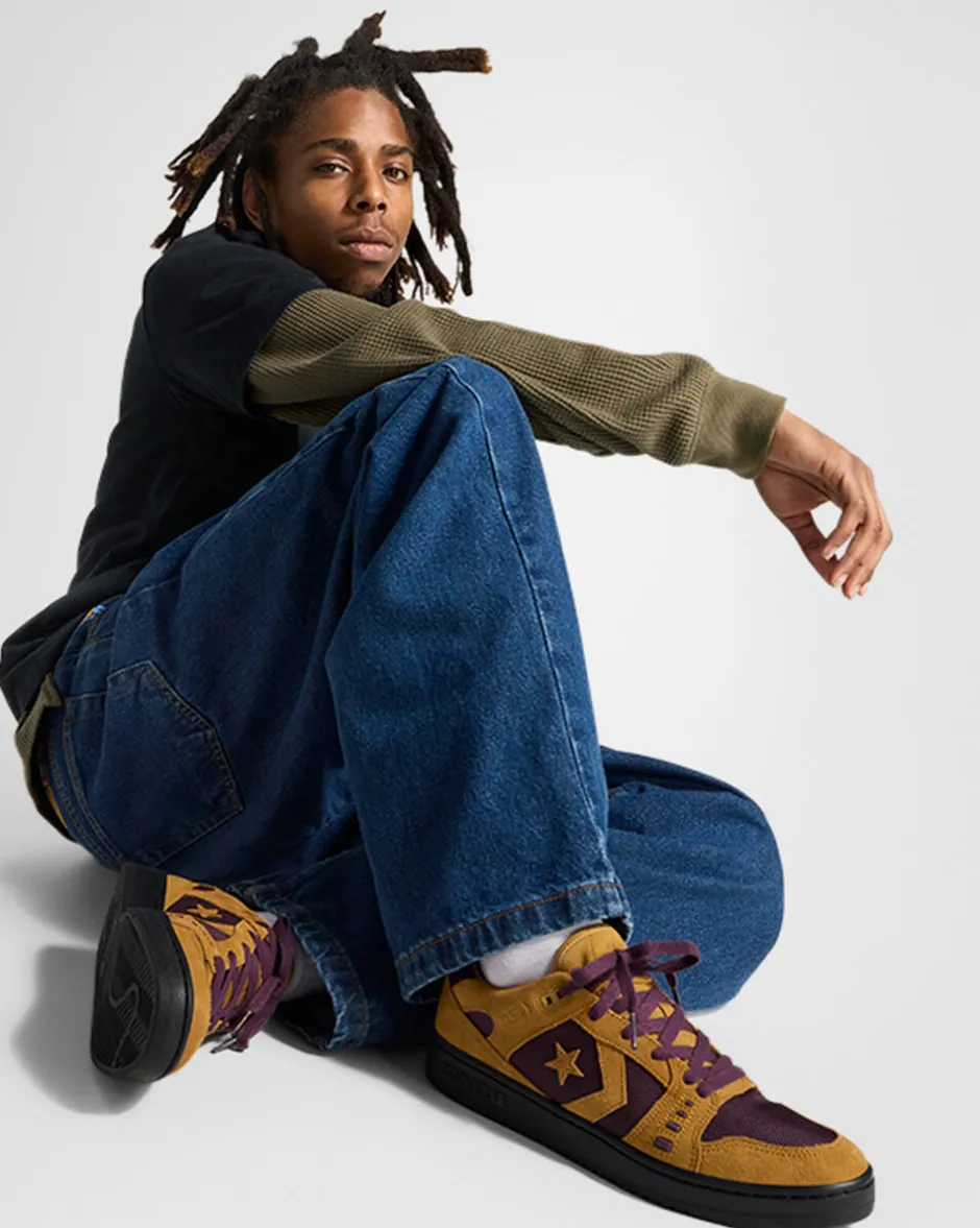 Converse Modelli Bassi|Modelli Bassi<CONS AS-1 PRO Suede & Canvas Wood Thrush/Winter Bloom/Nero