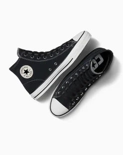 Converse Modelli Alti|Modelli Alti<CONS Chuck Taylor All Star Pro Suede Nero/Nero/Bianco