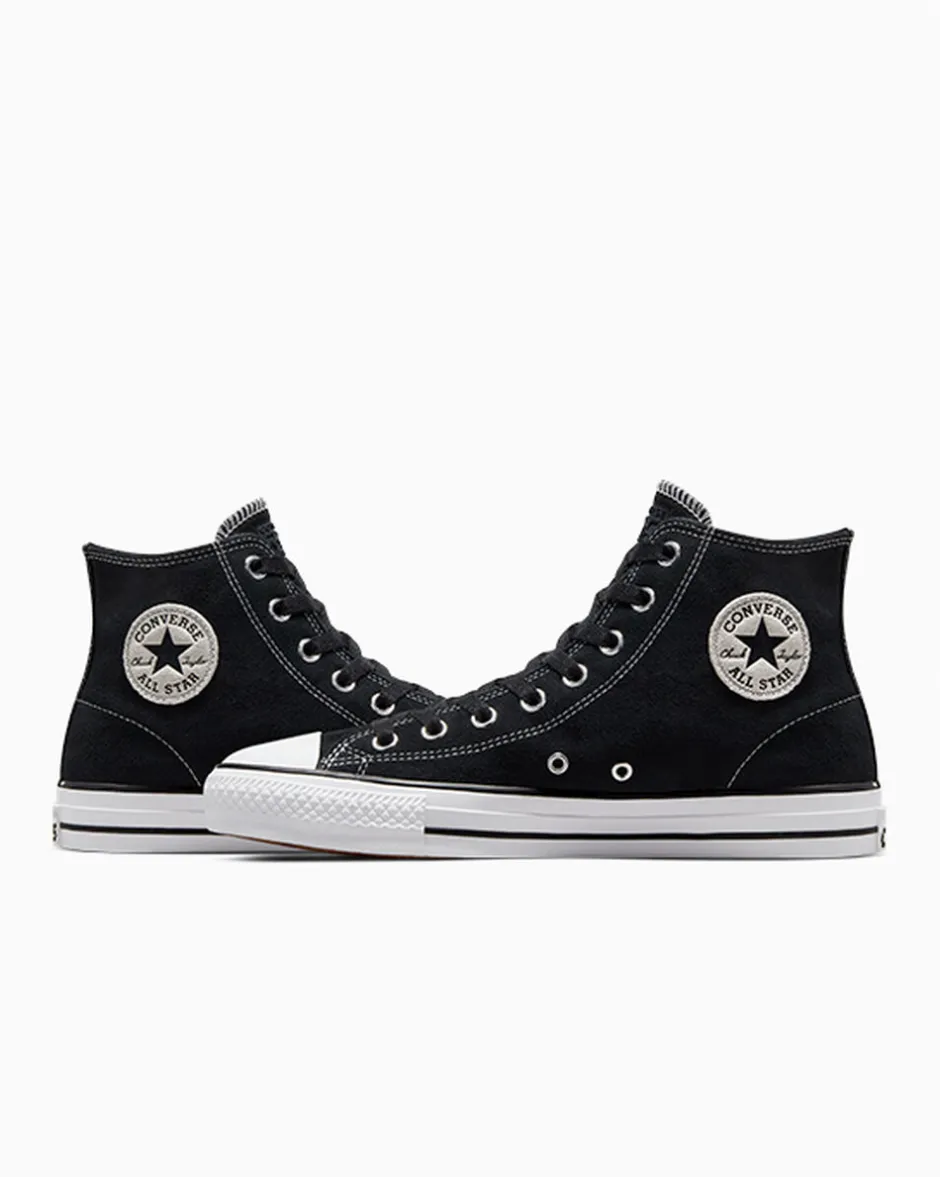 Converse Modelli Alti|Modelli Alti<CONS Chuck Taylor All Star Pro Suede Nero/Nero/Bianco