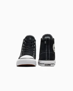 Converse Modelli Alti|Modelli Alti<CONS Chuck Taylor All Star Pro Suede Nero/Nero/Bianco