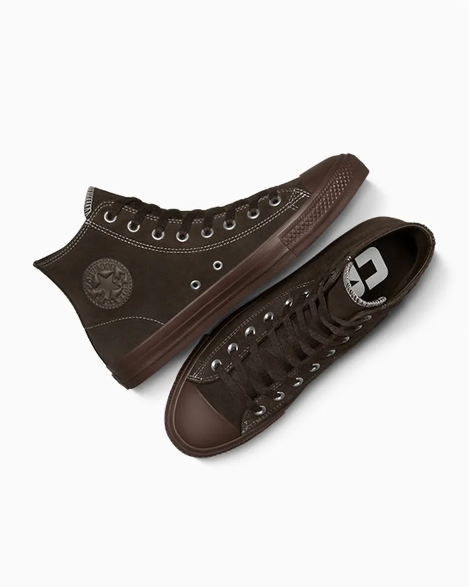 Converse Modelli Alti<CONS Chuck Taylor All Star Pro Suede Caffè fresco/Marrone/Caffè fresco