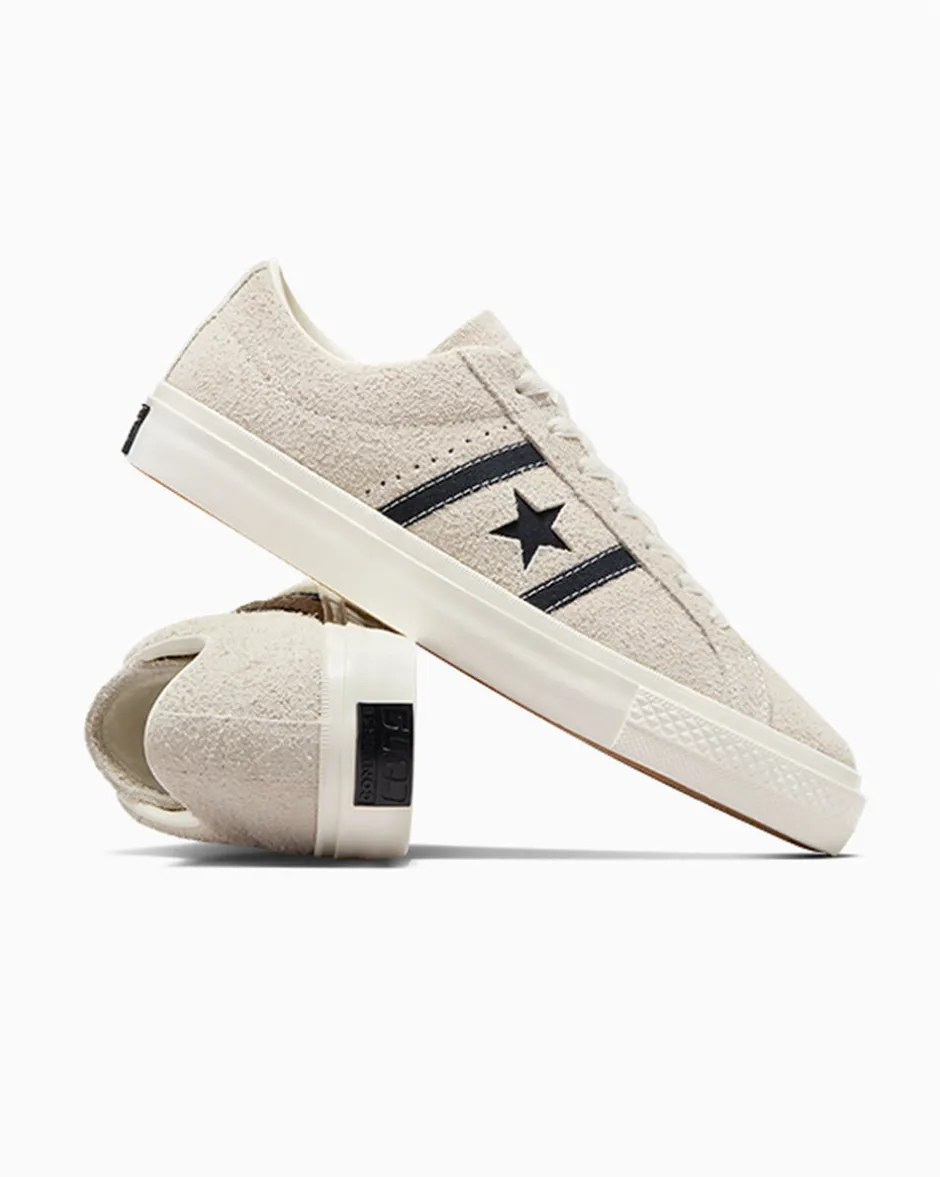 Converse Modelli Bassi|One Star<CONS One Star Academy Pro Suede Egret/Nero/Egret