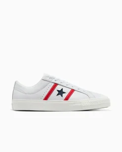 Converse Modelli Bassi|One Star<CONS One Star Academy Pro Leather Bianco/Rosso/Blu