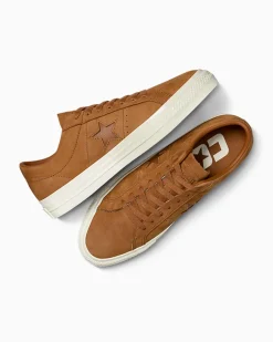 Converse Modelli Bassi<CONS One Star Pro Nubuck Warm Tan/Egret/Warm Tan