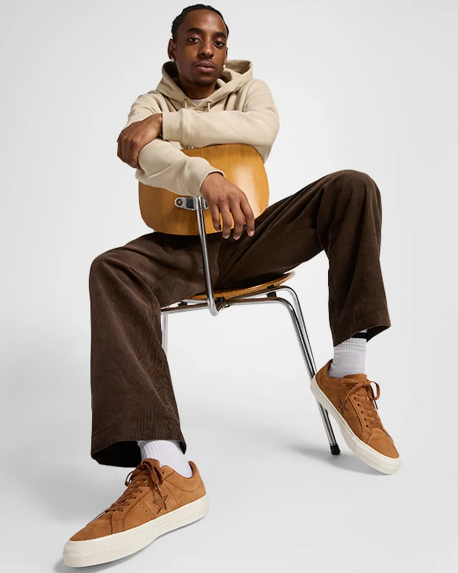 Converse Modelli Bassi<CONS One Star Pro Nubuck Warm Tan/Egret/Warm Tan