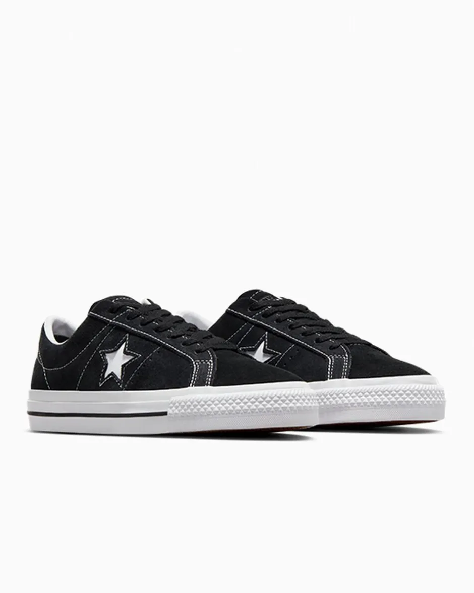 Converse One Star|One Star<CONS One Star Pro Suede Nero/Nero/Bianco