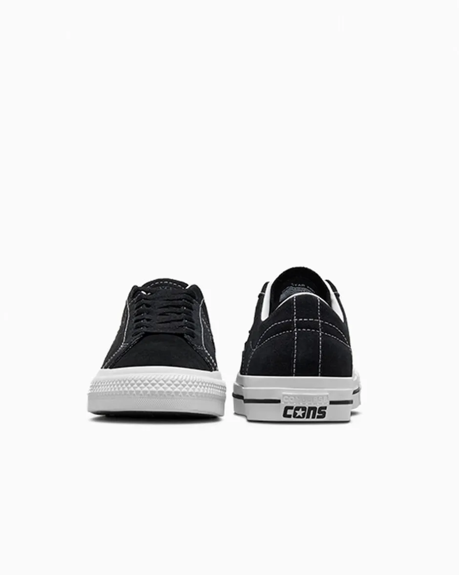 Converse One Star|One Star<CONS One Star Pro Suede Nero/Nero/Bianco
