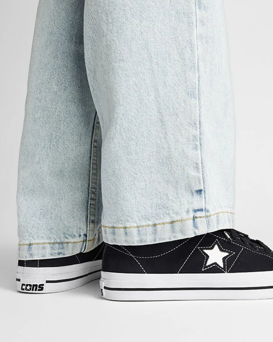 Converse One Star|One Star<CONS One Star Pro Suede Nero/Nero/Bianco