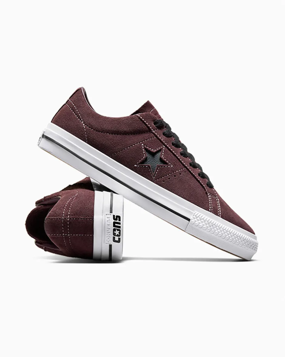 Converse One Star|One Star<CONS One Star Pro Suede Marrone intenso/Nero/Bianco