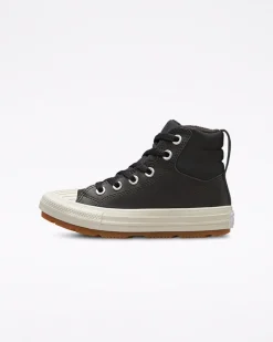 Converse Ragazzi (Età 8-12 Anni)|Ragazzo<Color Leather Chuck Taylor All Star Berkshire Boot Nero/Nero/Stucco beige