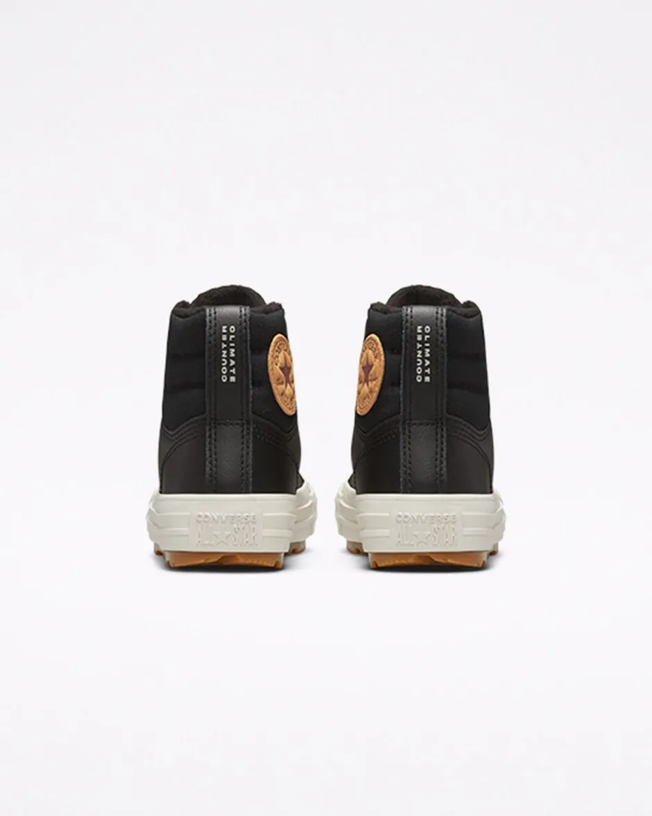 Converse Ragazzi (Età 8-12 Anni)|Ragazzo<Color Leather Chuck Taylor All Star Berkshire Boot Nero/Nero/Stucco beige