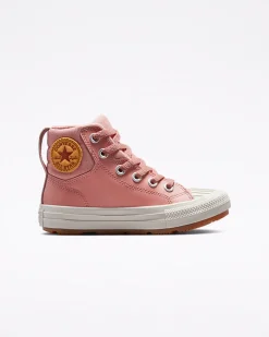 Converse Ragazzi (Età 8-12 Anni)|Ragazzo<Color Leather Chuck Taylor All Star Berkshire Boot Rosa ruggine/Rosa ruggine/Stucco beige