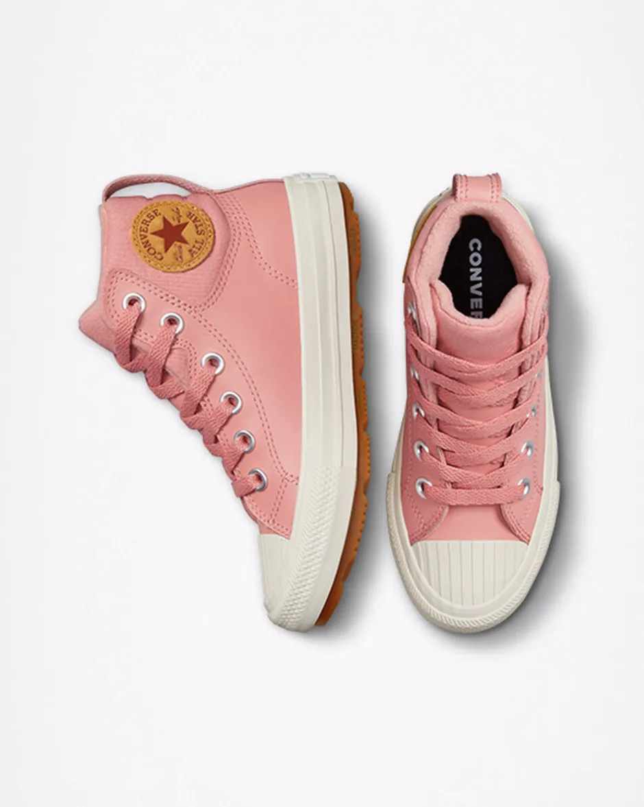 Converse Ragazzi (Età 8-12 Anni)|Ragazzo<Color Leather Chuck Taylor All Star Berkshire Boot Rosa ruggine/Rosa ruggine/Stucco beige