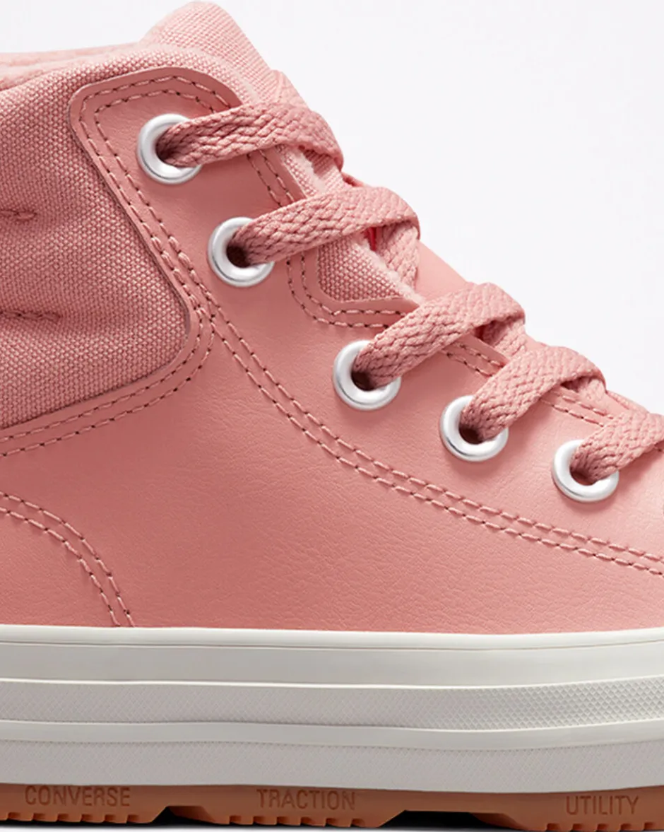 Converse Ragazzi (Età 8-12 Anni)|Ragazzo<Color Leather Chuck Taylor All Star Berkshire Boot Rosa ruggine/Rosa ruggine/Stucco beige