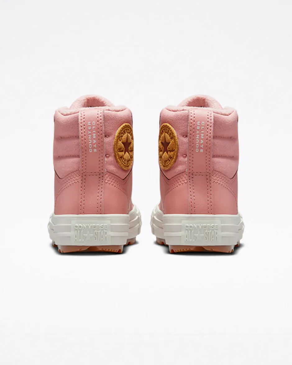 Converse Ragazzi (Età 8-12 Anni)|Ragazzo<Color Leather Chuck Taylor All Star Berkshire Boot Rosa ruggine/Rosa ruggine/Stucco beige