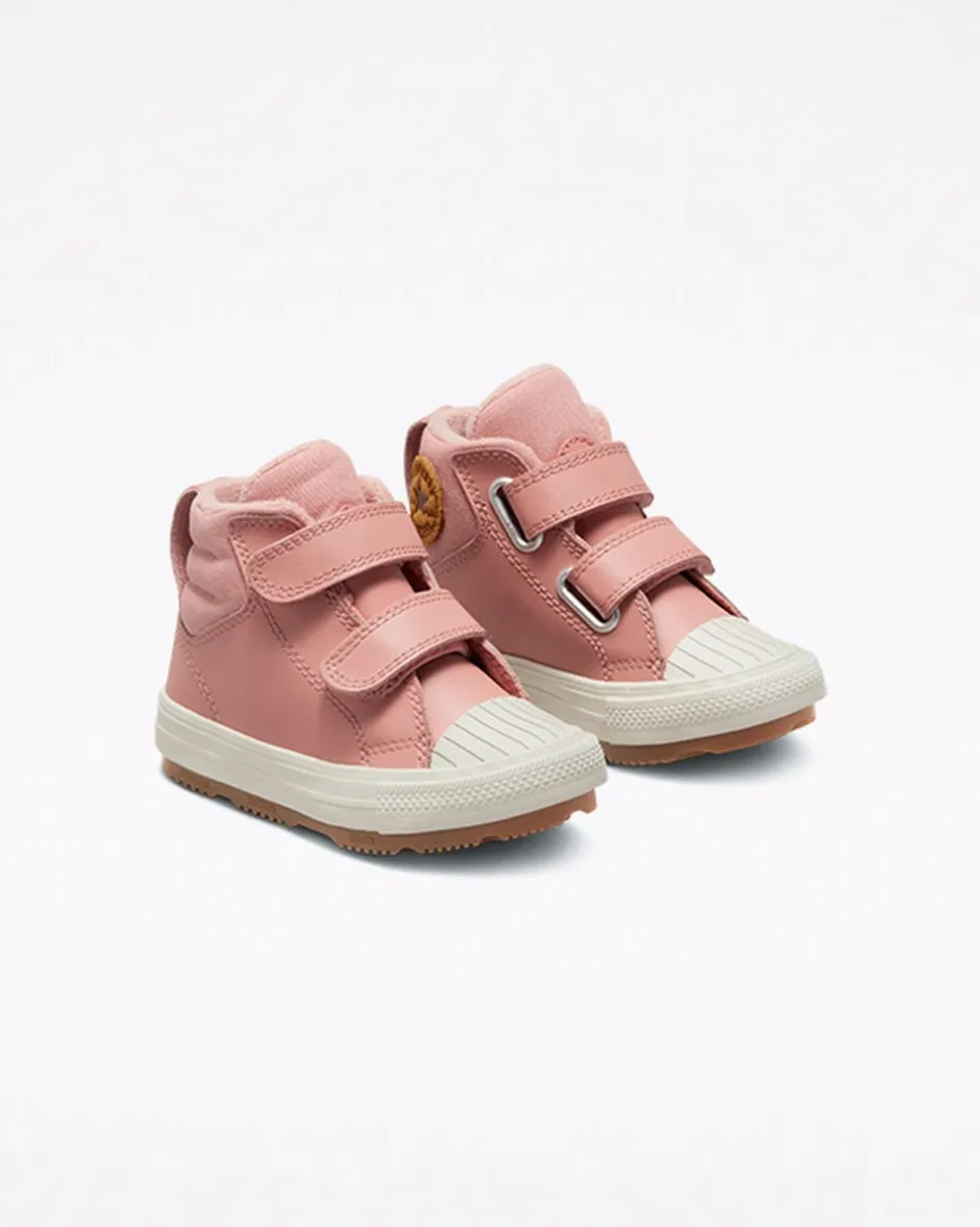 Converse Neonati E Bimbi Piccoli (Età 0-4 Anni)|Bambini (Età 4-8 Anni)<Color Leather Easy-On Chuck Taylor All Star Berkshire Boot Rosa ruggine/Rosa ruggine/Stucco beige