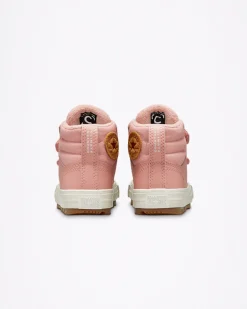 Converse Neonati E Bimbi Piccoli (Età 0-4 Anni)|Bambini (Età 4-8 Anni)<Color Leather Easy-On Chuck Taylor All Star Berkshire Boot Rosa ruggine/Rosa ruggine/Stucco beige