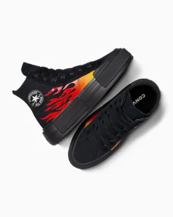 Converse Modelli Alti|Modelli Bassi<Cruise Flames white glitter