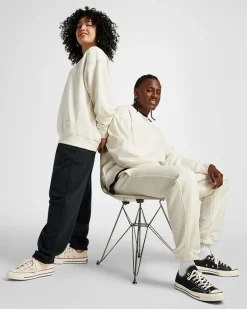 Converse Maglie E T-Shirt|Giacche E Felpe<Gold Standard Crew Sweatshirt Converse Egret