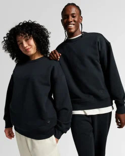 Converse Maglie E T-Shirt|Giacche E Felpe<Gold Standard Crew Sweatshirt Nero Converse