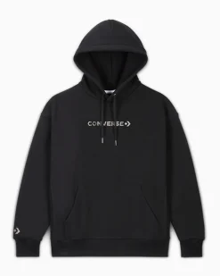 Converse Giacche E Felpe|Maglie E T-Shirt<Gold Standard Hoodie with Swarovski® Crystals Nero Converse