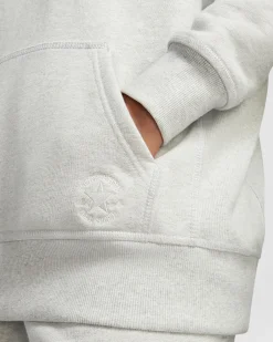 Converse Maglie E T-Shirt|Giacche E Felpe<Gold Standard Loose Fit Pullover Hoodie Grigio melange chiaro