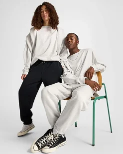 Converse Maglie E T-Shirt|Maglie E T-Shirt<Gold Standard Long Sleeve T-Shirt Grigio mélange rétro chiaro