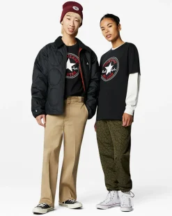 Converse Maglie E T-Shirt<Go-To All Star Patch Standard Fit T-Shirt Nero Converse