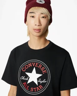 Converse Maglie E T-Shirt<Go-To All Star Patch Standard Fit T-Shirt Nero Converse