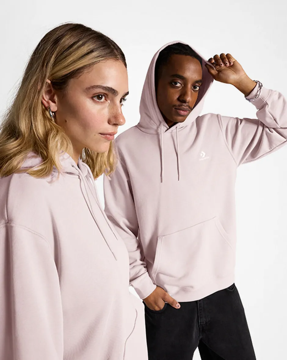 Converse Maglie E T-Shirt|Giacche E Felpe<Go-To Embroidered Star Chevron Standard Fit Pullover Hoodie Blush Hush