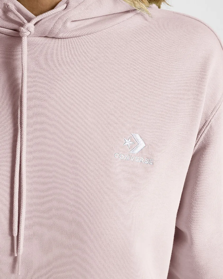 Converse Maglie E T-Shirt|Giacche E Felpe<Go-To Embroidered Star Chevron Standard Fit Pullover Hoodie Blush Hush