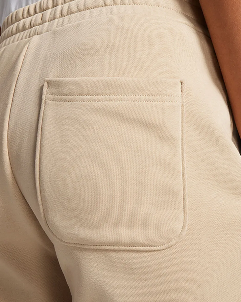 Converse Pantaloni E Shorts<Go-To Embroidered Star Chevron Standard Fit Fleece Short Nutty Granola