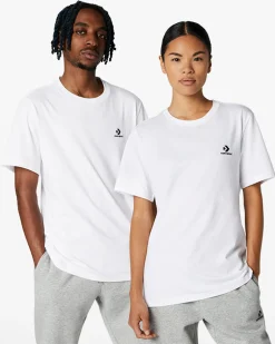 Converse Maglie E T-Shirt<Go-To Embroidered Star Chevron Standard Fit T-Shirt Bianco