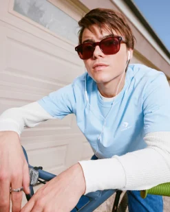 Converse Maglie E T-Shirt<Go-To Embroidered Star Chevron Standard Fit T-Shirt Blu cielo