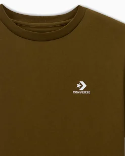 Converse Maglie E T-Shirt<Go-To Embroidered Star Chevron Standard Fit T-Shirt Verde oliva vivace