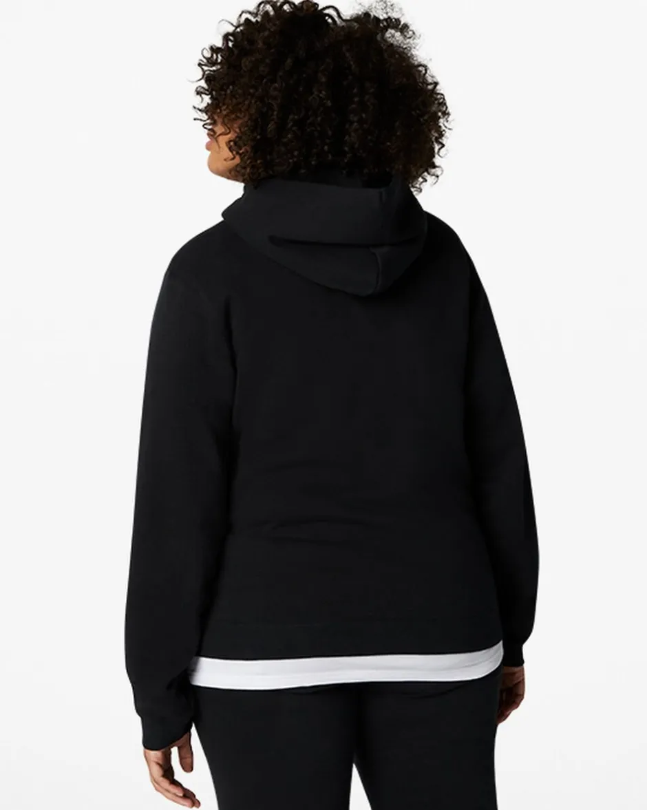 Converse Maglie E T-Shirt|Giacche E Felpe<Go-To Embroidered Star Chevron Standard Fit Fleece Hoodie Nero Converse