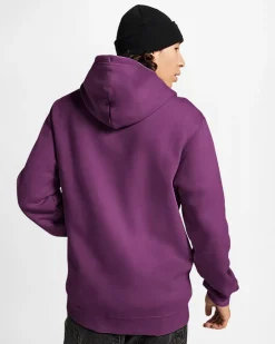 Converse Maglie E T-Shirt|Giacche E Felpe<Go-To Embroidered Star Chevron Standard Fit Fleece Hoodie Quantum Violet