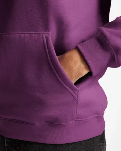 Converse Maglie E T-Shirt|Giacche E Felpe<Go-To Embroidered Star Chevron Standard Fit Fleece Hoodie Quantum Violet