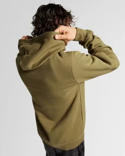 Converse Maglie E T-Shirt|Giacche E Felpe<Go-To Embroidered Star Chevron Standard Fit Fleece Hoodie Verde oliva vivace