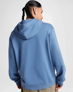 Converse Giacche E Felpe|Maglie E T-Shirt<Go-To Embroidered Star Chevron Standard Fit Fleece Hoodie Lakeside Blue