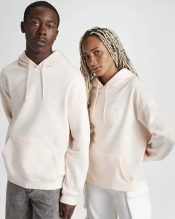 Converse Maglie E T-Shirt|Giacche E Felpe<Go-To Embroidered Star Chevron Standard Fit Fleece Hoodie Petalo pallido