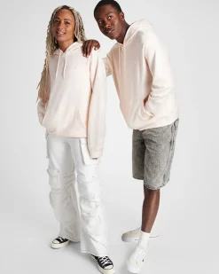 Converse Maglie E T-Shirt|Giacche E Felpe<Go-To Embroidered Star Chevron Standard Fit Fleece Hoodie Petalo pallido