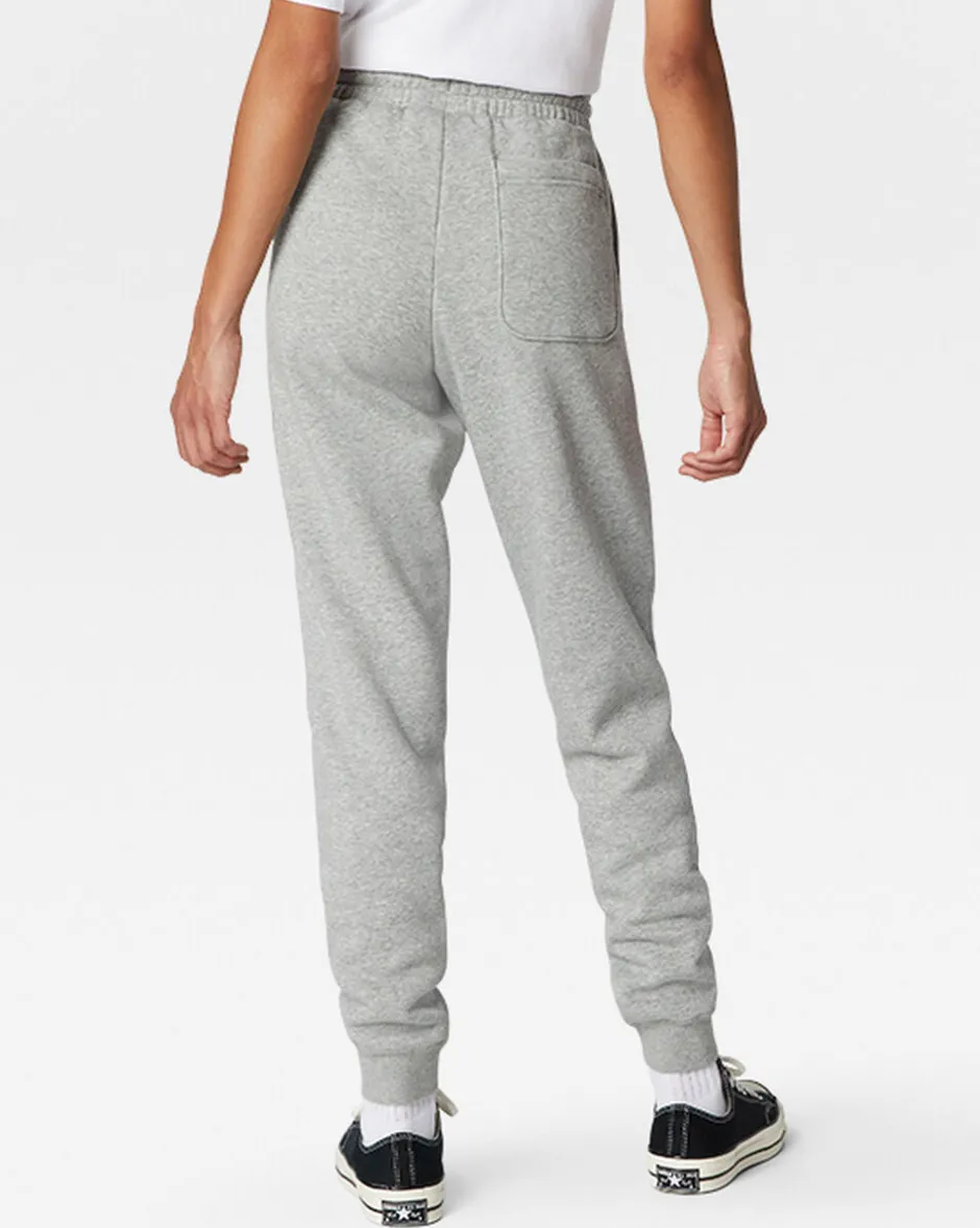 Converse Pantaloni E Shorts<Go-To Embroidered Star Chevron Standard Fit Fleece Sweatpant Grigio vintage melange